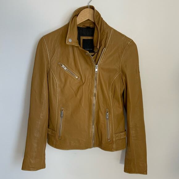 Mauritius Lamb Leather Christy RF Jacket Sunrise size 10 - Picture 1 of 8